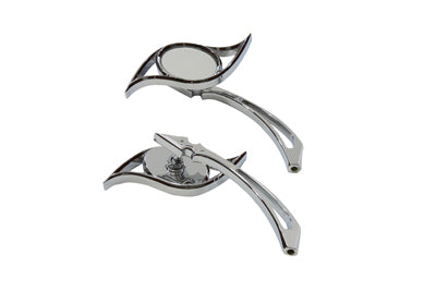 Villain Mirror Set with Spear Stems Chrome