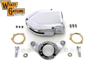 Wyatt Gatling V-Charger Air Cleaner Kit Chrome