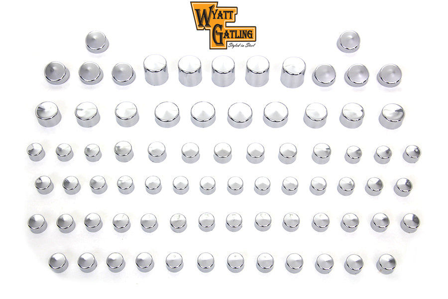 Wyatt Gatling Chrome Bolt Cap 76 Piece Cover Kit