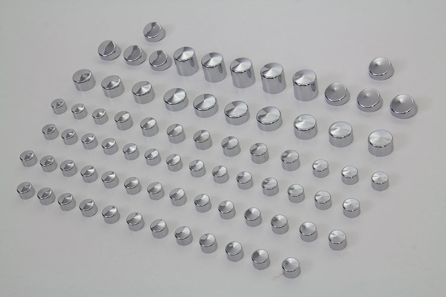 Wyatt Gatling Chrome Bolt Cap 76 Piece Cover Kit