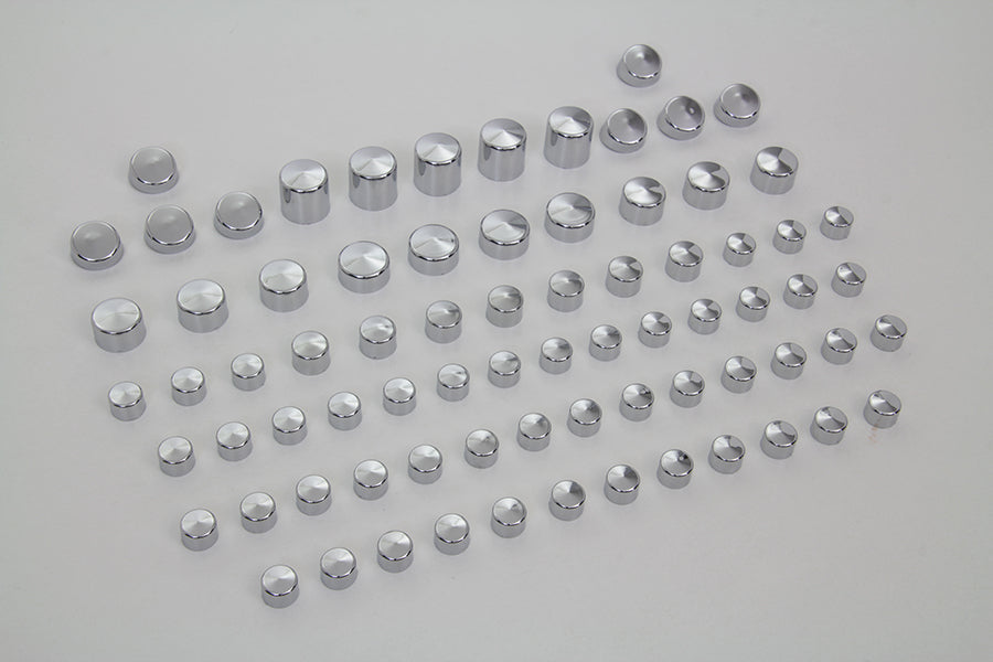 Wyatt Gatling Chrome Bolt Cap 76 Piece Cover Kit