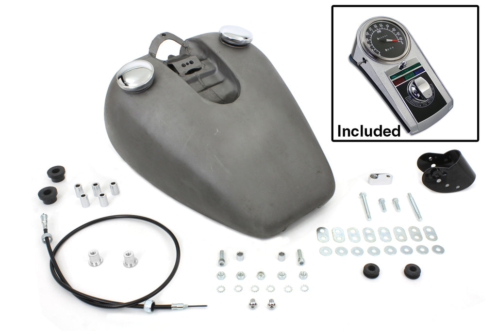 Bobbed 3.2 Gallon Gas Tank Kit