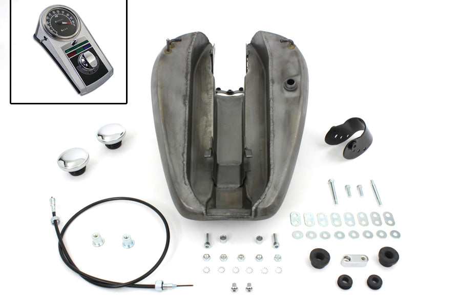 Bobbed 3.2 Gallon Gas Tank Kit