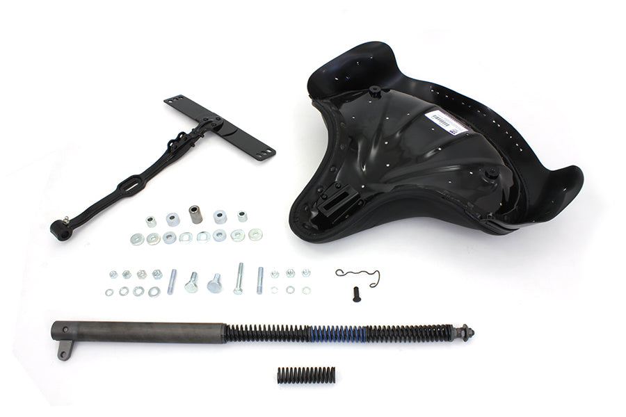 Black Leather Deluxe Solo Seat Kit