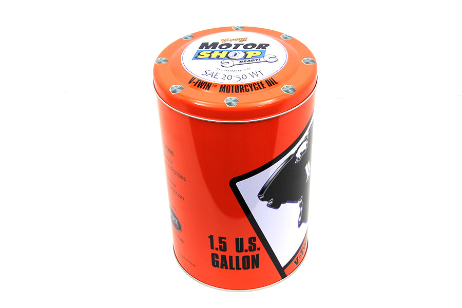 1.5 Gallon V-Twin Round Oil Can