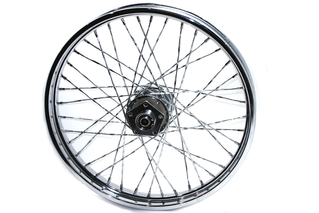 Harley Davidson 1980-83' FX 21" Twisted Spoke Chrome Front Wheel