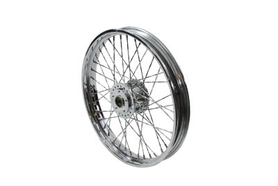 Harley Davidson 1984-99' FXR, FXD, XL 21" Twisted Spoke Chrome Front Wheel