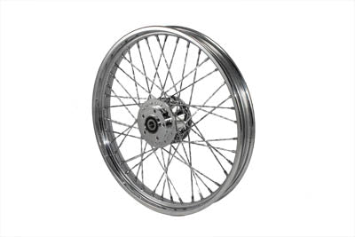 Harley Davidson 2000-07' FXD, XL 21" Chrome Twisted Spoke Front Wheel