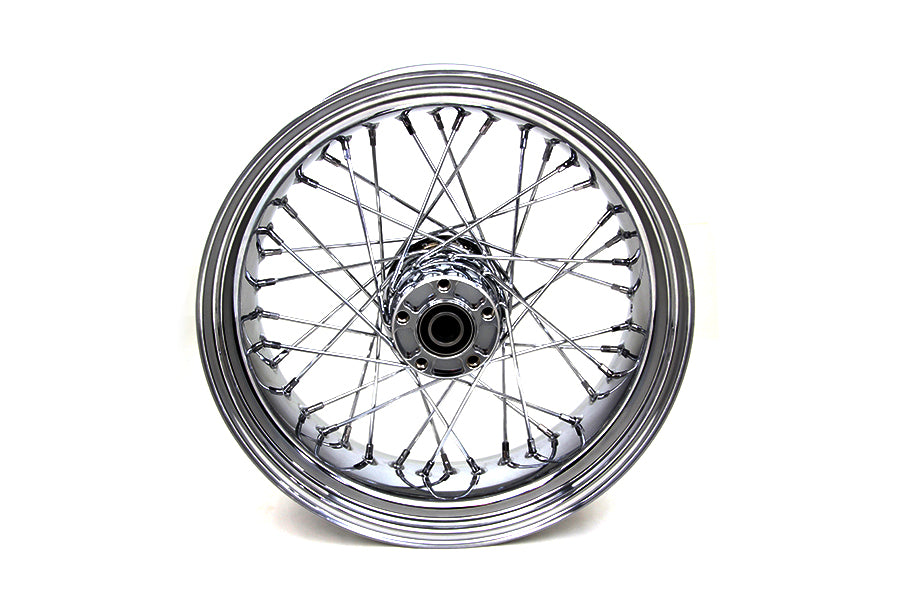 Harley Davidson FXST FLST FXDWG 2008-17' 17" Chrome Rear Spoke Wheel