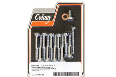 Primary Cover Screw Kit Chrome