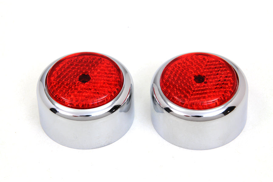 Swingarm Pivot Bolt Cover with Red Reflectors