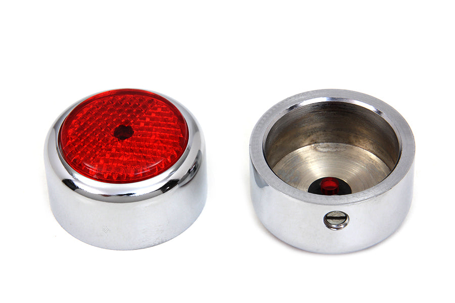 Swingarm Pivot Bolt Cover with Red Reflectors