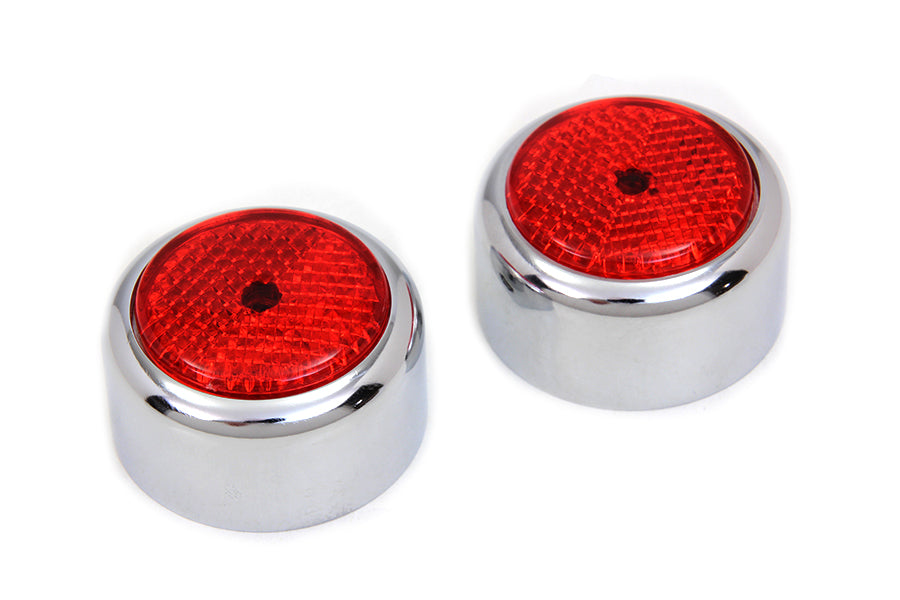 Swingarm Pivot Bolt Cover with Red Reflectors