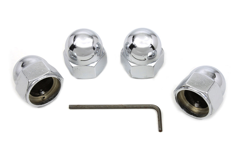 Acorn Type Headbolt Cover Chrome