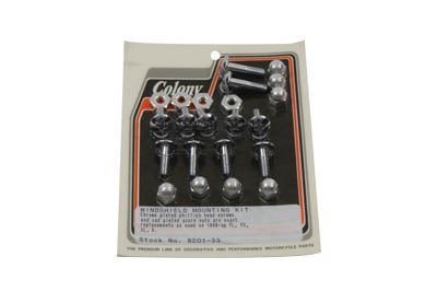 Windshield Mounting Screw Set Cadmium