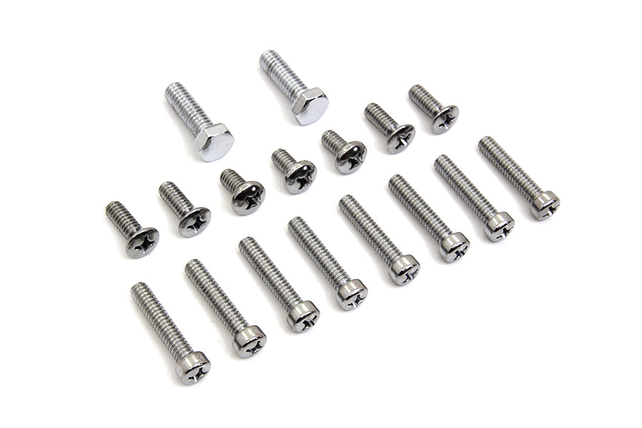 Primary Cover Screw Kit Chrome