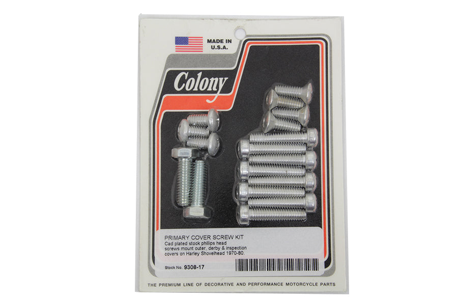 Primary Cover Screw Kit Cadmium