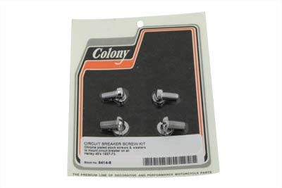 Circuit Breaker Screw Kit Chrome