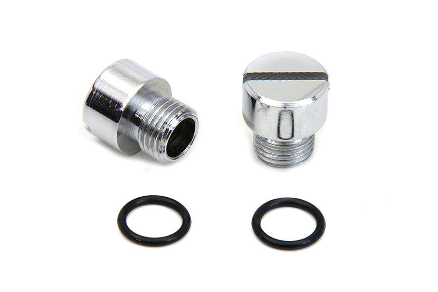 Oil Pump Check and Relief Valve Plug Chrome