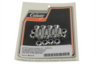 Tappet Block Screw Kit Chrome