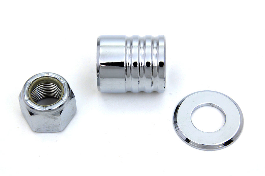 Front Axle Spacer Kit Groove Style Chrome