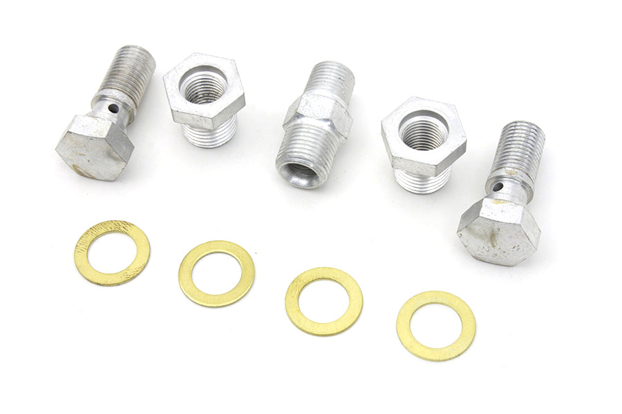 Oil Line Fitting Kit Cadmium