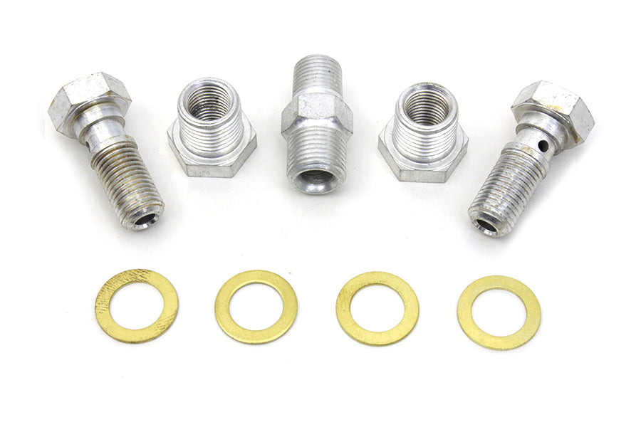 Oil Line Fitting Kit Cadmium