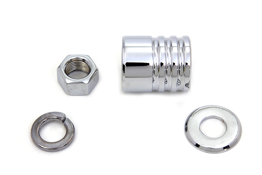 Front Axle Spacer Kit Groove Style Chrome