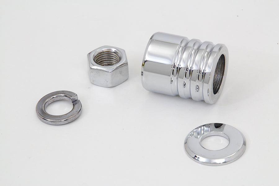 Front Axle Spacer Kit Groove Style Chrome