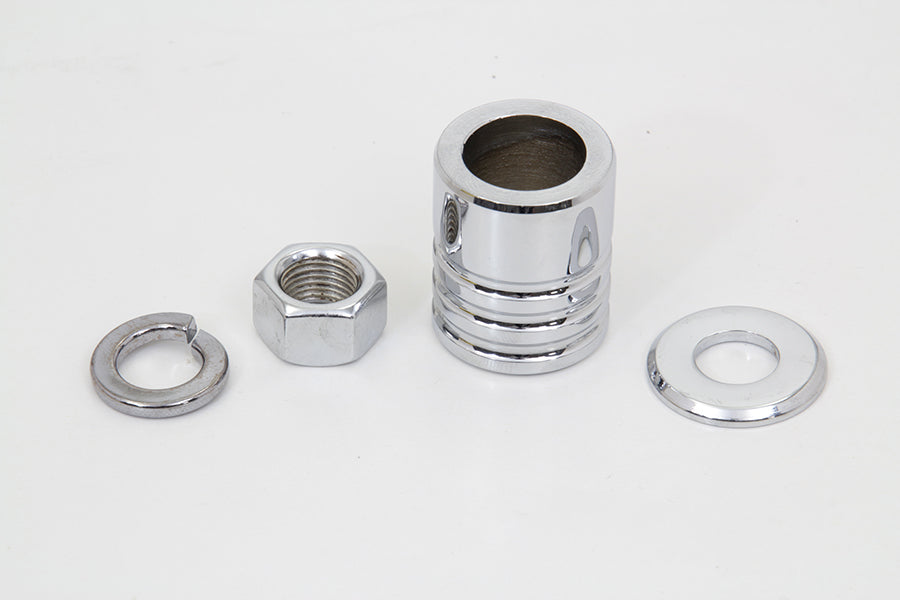 Front Axle Spacer Kit Groove Style Chrome