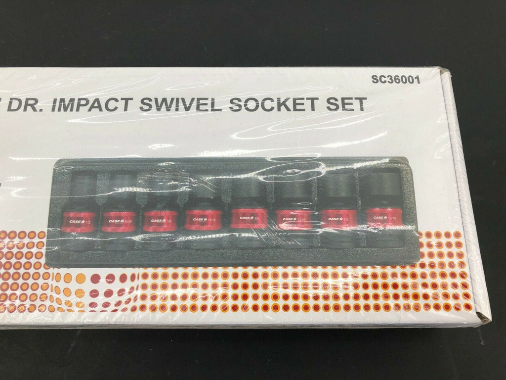 Case IH 8pc 1/2" Drive Impact Socket Set Blue Point-Lifetime Warranty