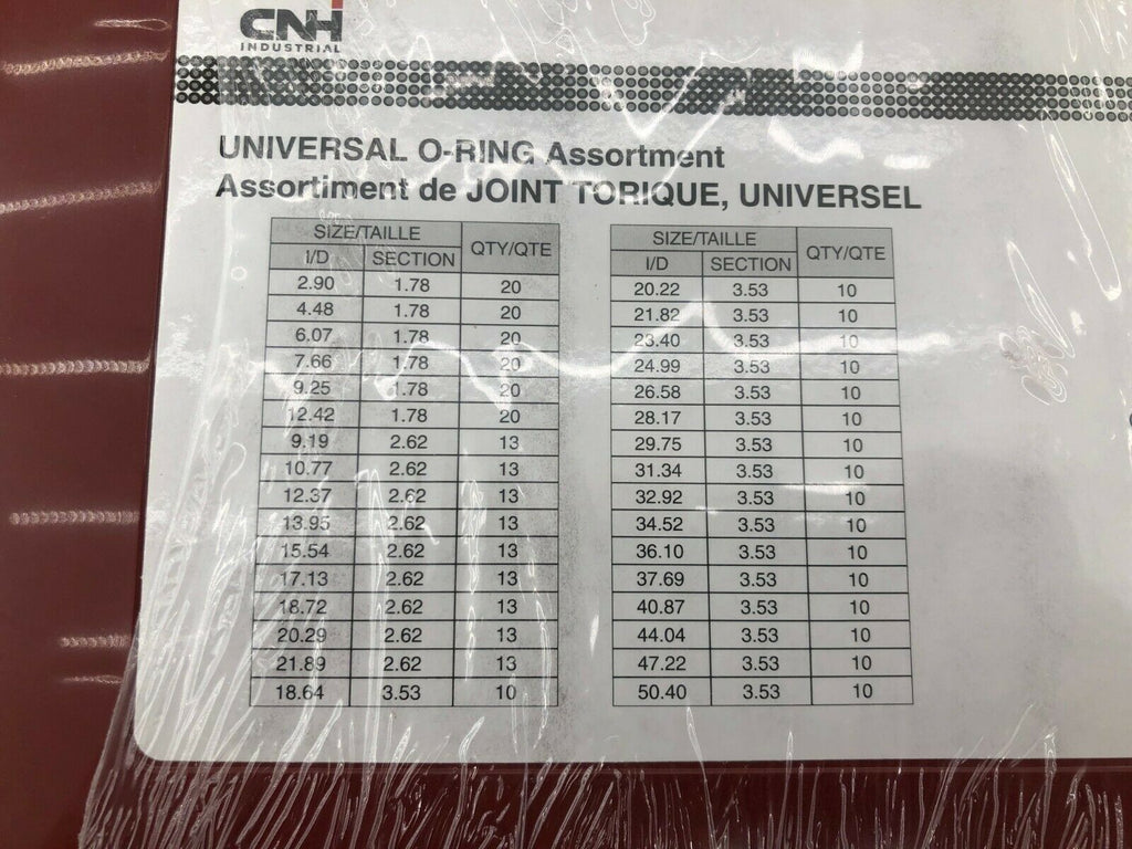 Case IH International 407 pc Oring Kit Metric Orings Hardware