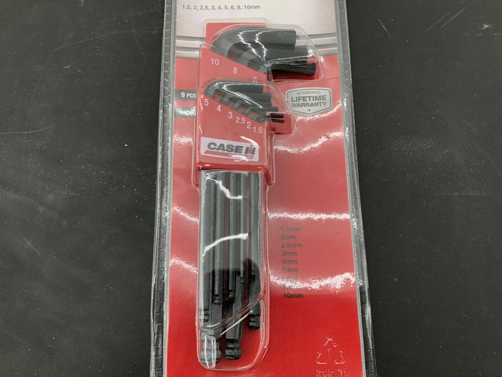 Case IH 9pc Metric Ball End Allen Wrench Set Snap on Blue Point