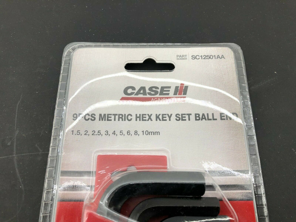 Case IH 9pc Metric Ball End Allen Wrench Set Snap on Blue Point